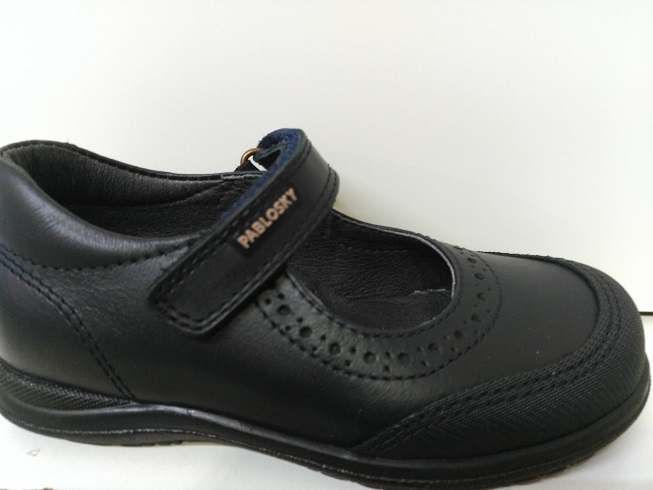 Zapato niña pablosky velcro azul puntera reforzada