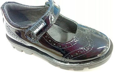 Zapato colegial niña mercedes charol azul Pablosky