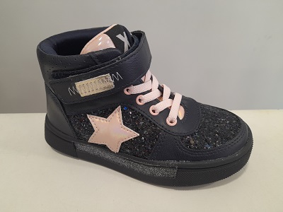 Bota basket glitter negro xti