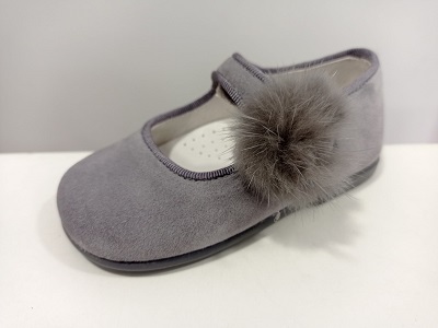 Zapato mercedes serraje gris