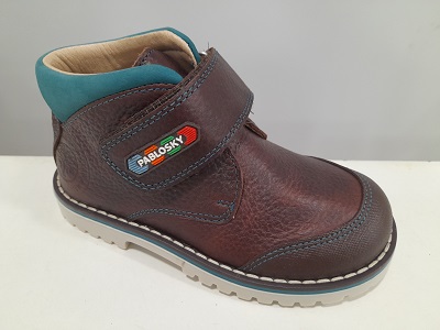 Bota marrón velcro Pablosky