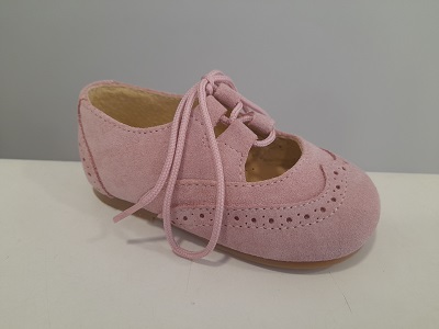 Zapato ingles rosa emplovado
